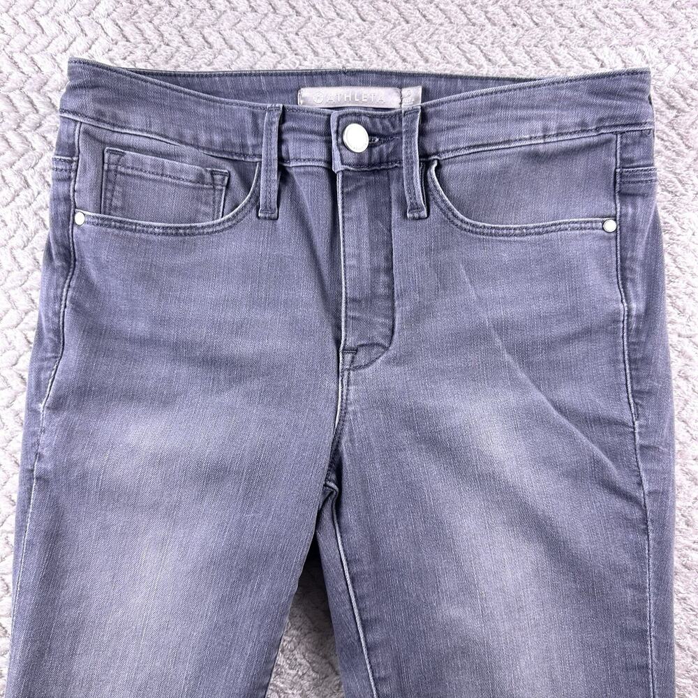 Athleta Jeans Womens 6 Skinny Sculptek Stretch Denim Casual Pockets Comfort Gray - Picture 2 of 15